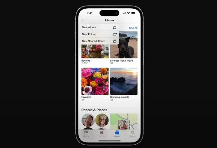 How to share photo album on iPhone