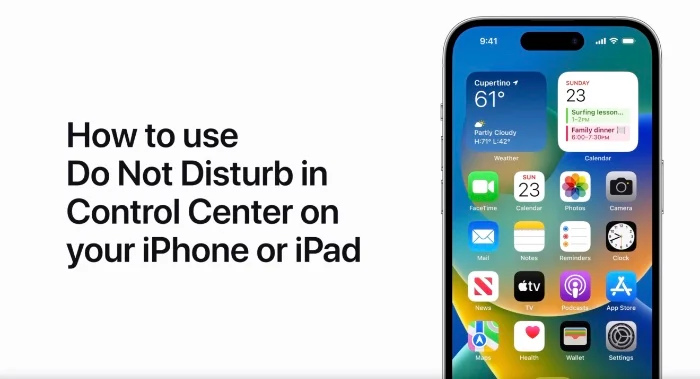 Seamless Silence: Utilizing the iPhone’s Do Not Disturb Feature via Control Center