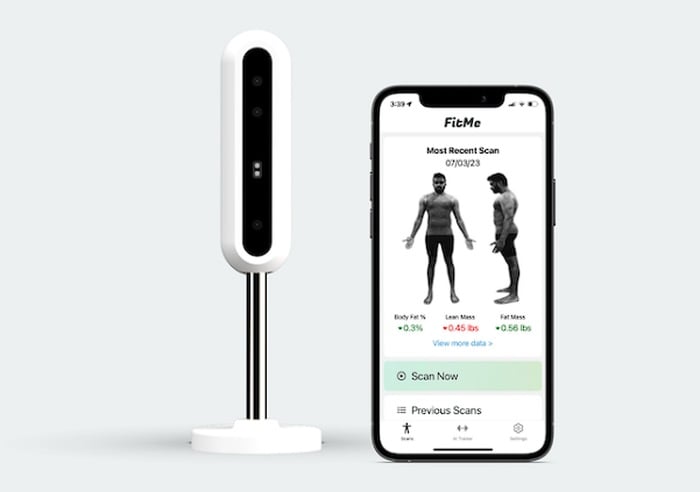 FitMe advanced 3D body scanner and AI trainer