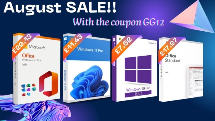 Keysfine August Sale offers best Windows and Office deals