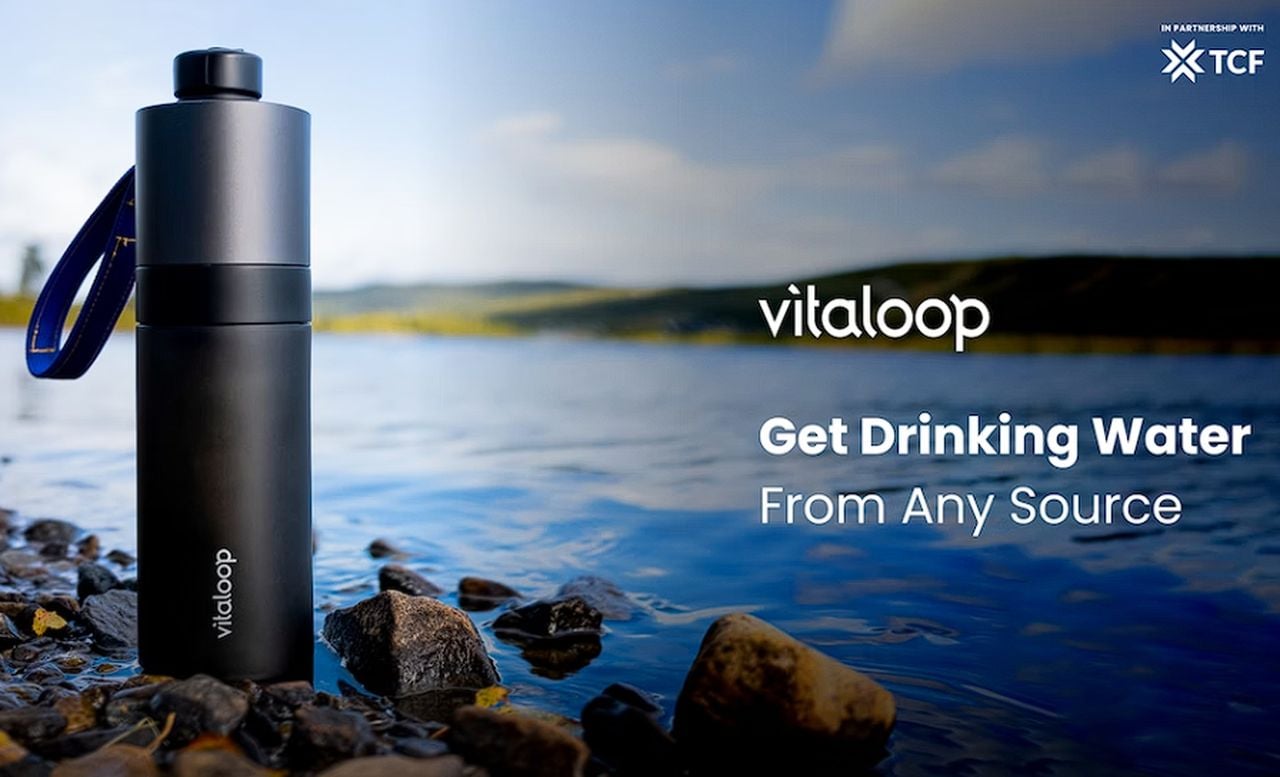 Vitaloop 5 stage filtration water bottle