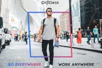 DriftDesk portable laptop stand and standing desk