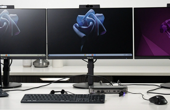 Dual Host Hybrid KVM docking station