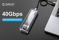 ORICO 40Gbps M.2 smart SSD external enclosure