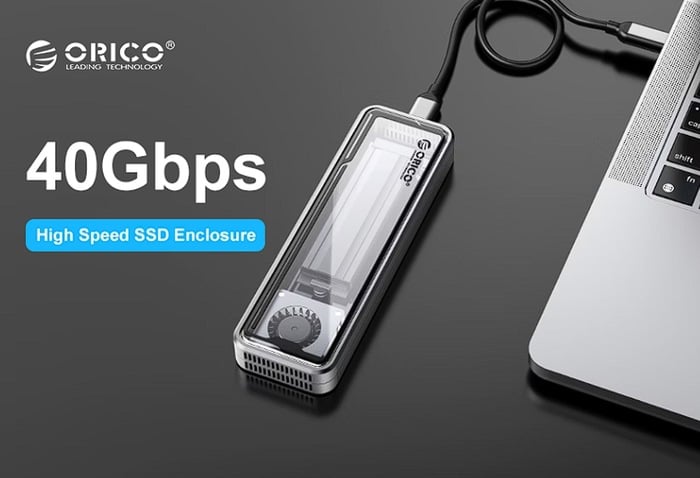 ORICO 40Gbps M.2 smart SSD external enclosure