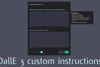 Power up ChatGPT DallE 3 using custom instructions