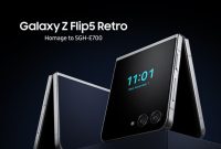 Samsung Galaxy Z Flip5 Retro folding phone