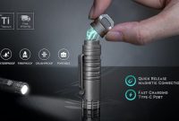 Wayfinder rechargeable quick release mini EDC flashlight