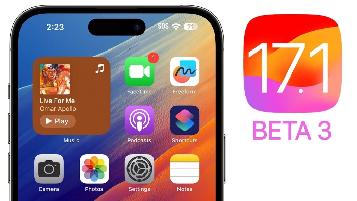 iOS 17.1 beta 3