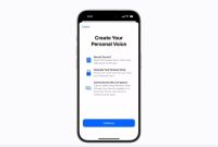 How to create a Personal Voice on the iPhone or iPad with iOS 17