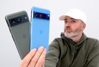 Google Pixel 8 and Pixel 8 Pro shown on video