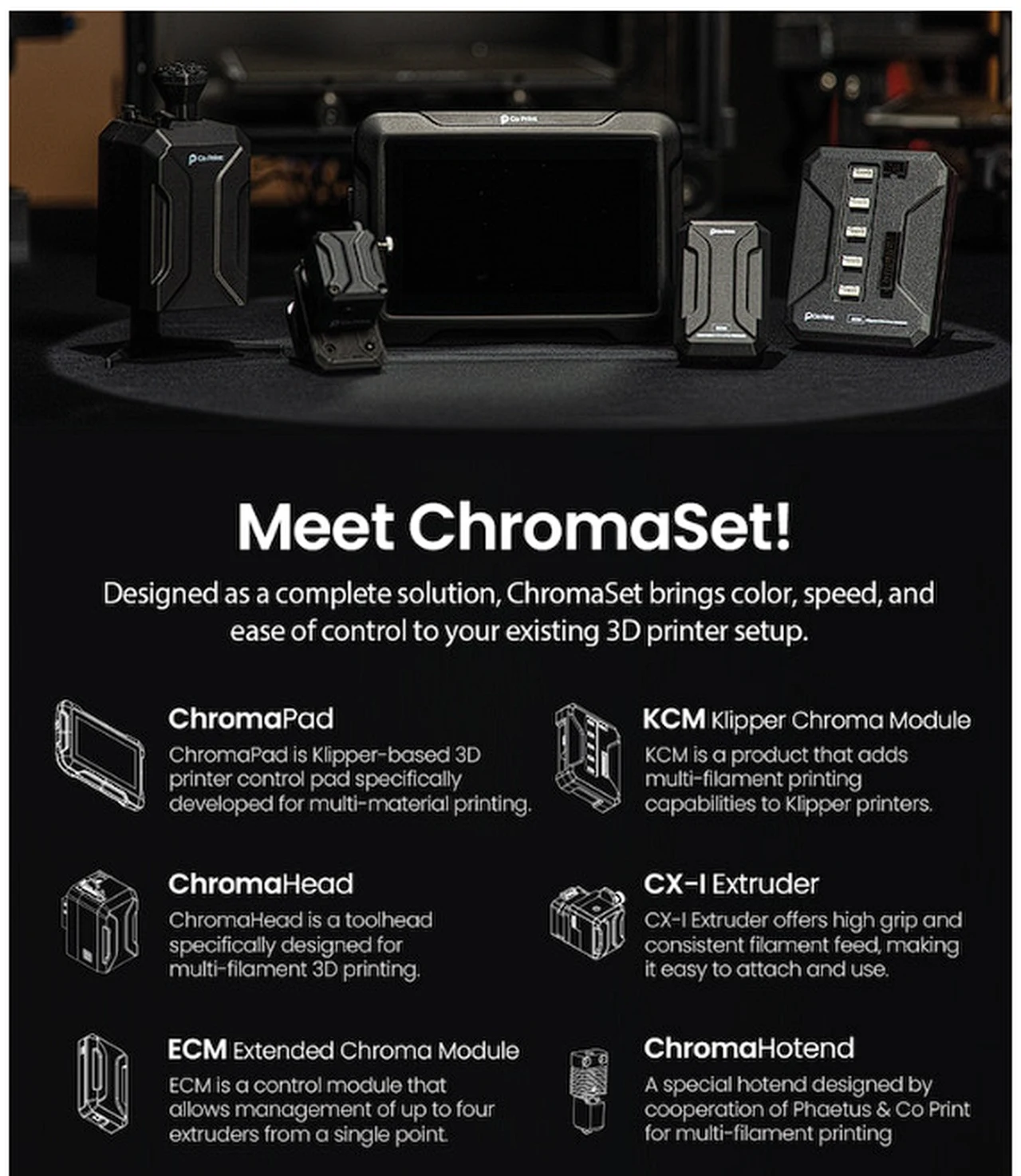 ChromaSet 3D printing system