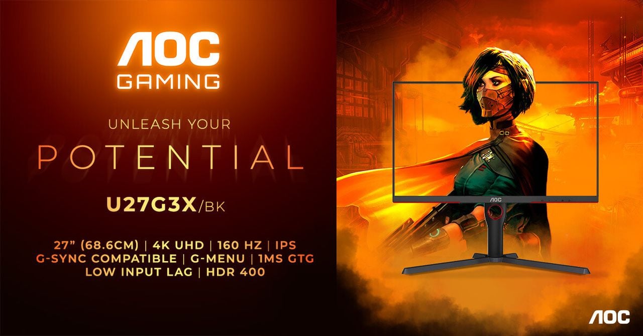 AOC 4K gaming monitors with AI-powered GPU technology