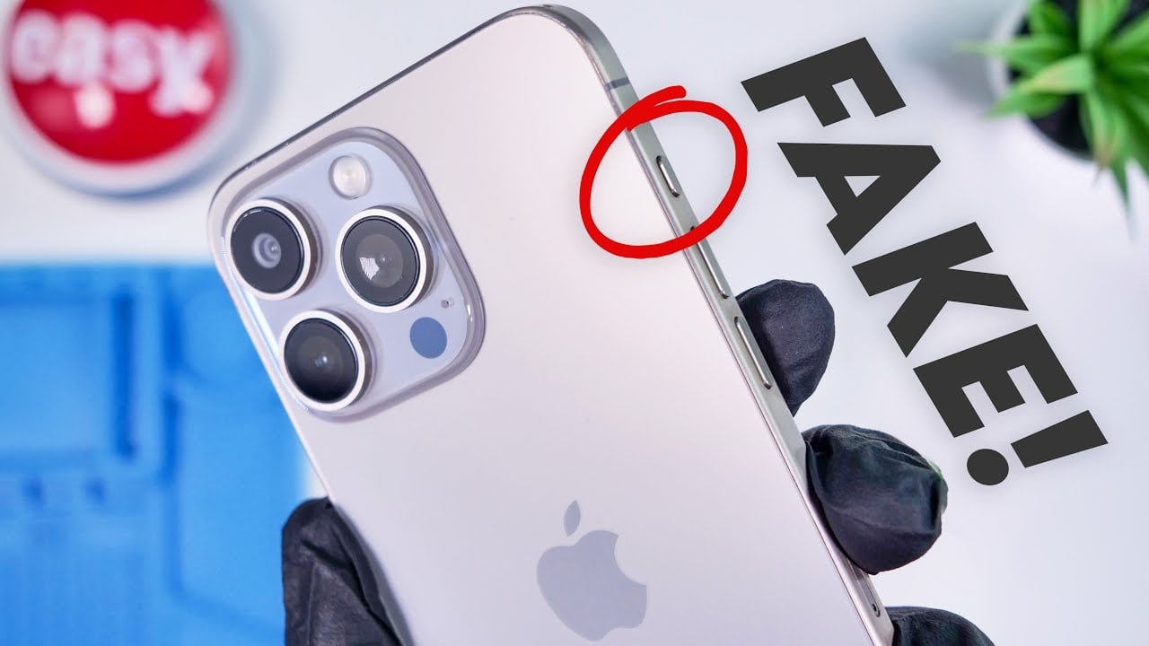 Fake iPhone 15 Pro Max shown off on video