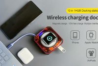 HOBOLL wireless charger and 10-in-1 docking station and hub 