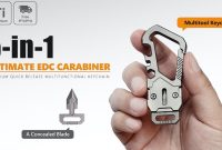 KeySnap titanium EDC multitool carabiner