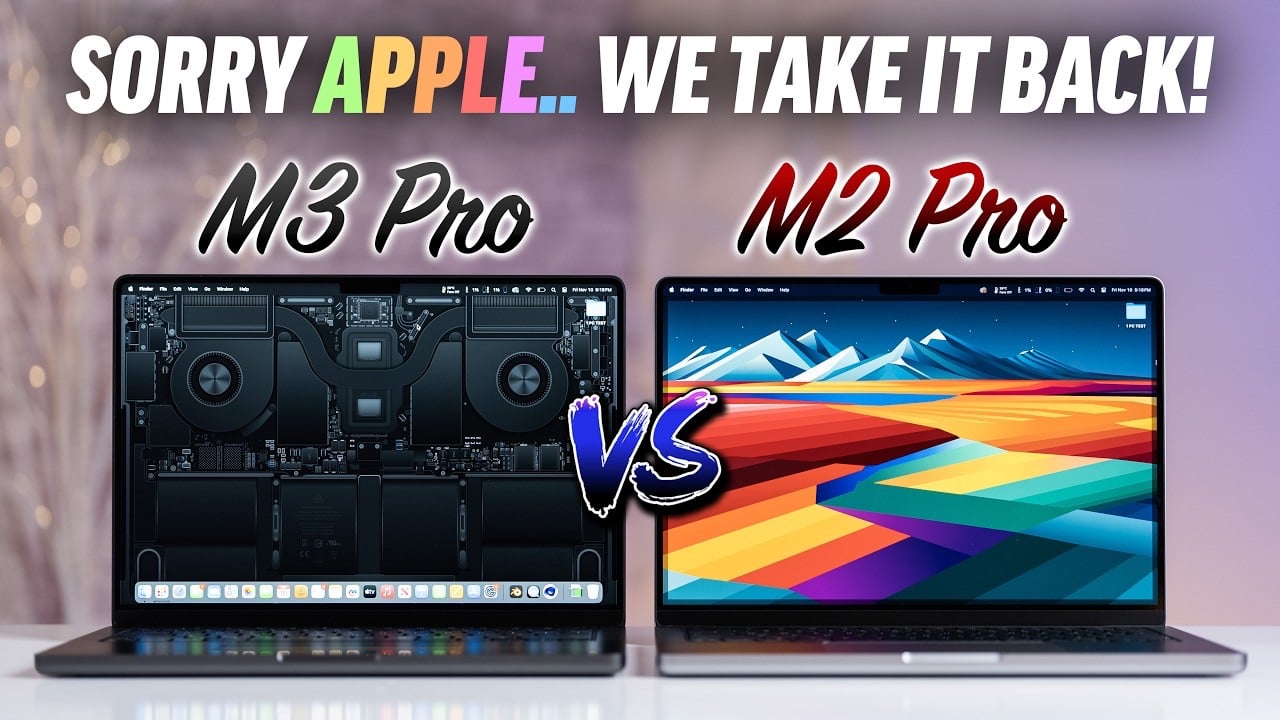 M3 Pro MacBook Pro vs M2 Pro MacBook Pro (Video)