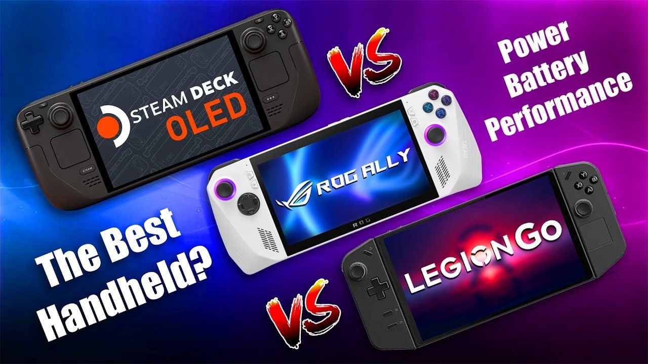 Steam Deck OLED vs ROG Ally vs Legion Play