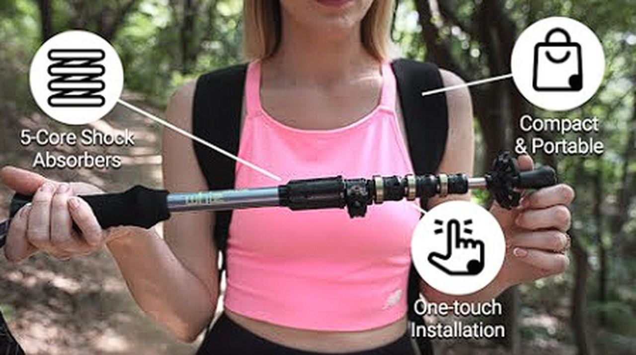 Heritage shock absorbing trekking pole hits Kickstarter