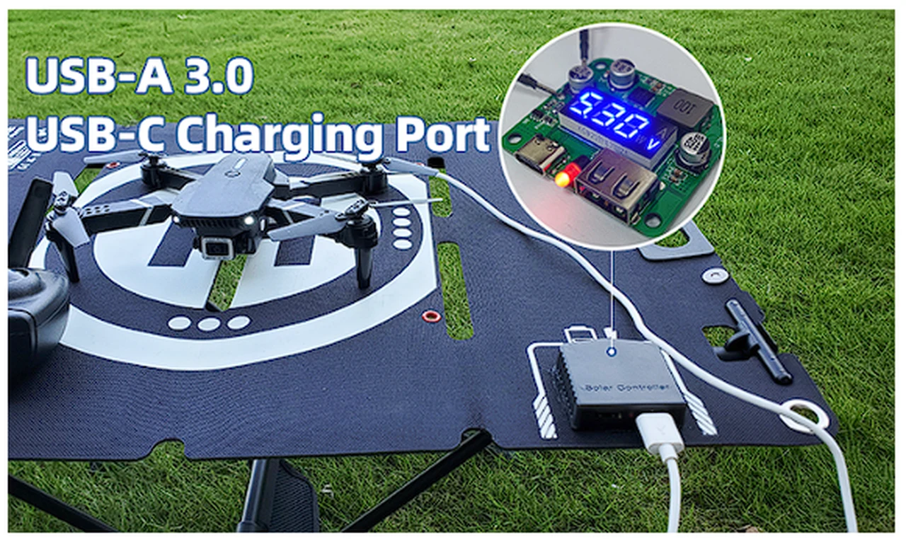 charging drone landing pad