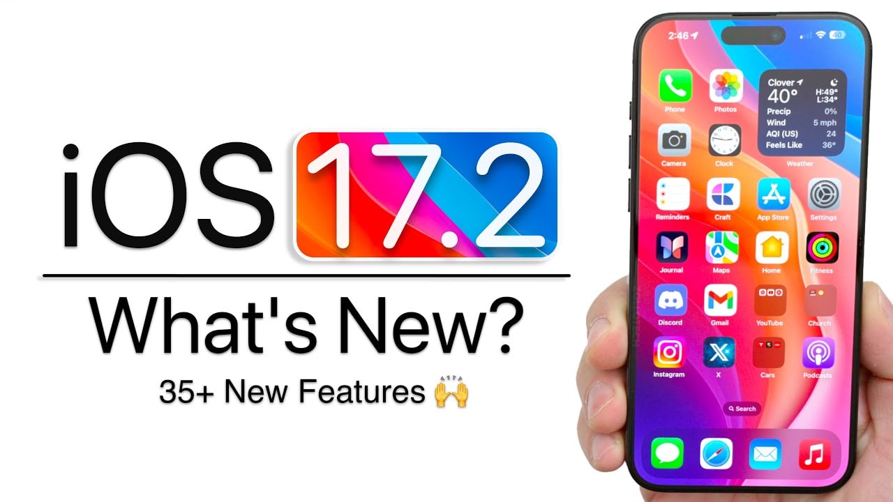 Another look at iOS 17.2 (Video)