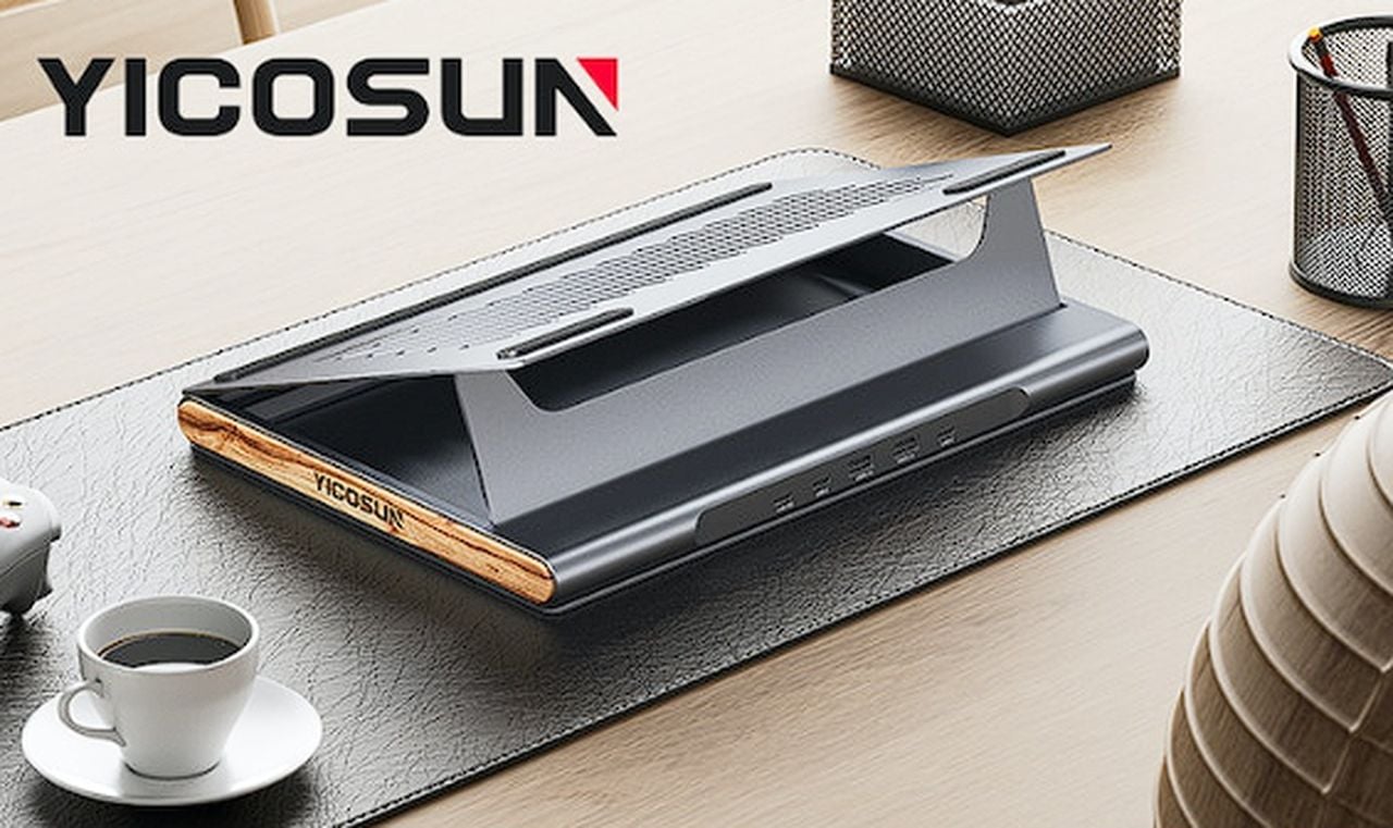 YICOSUN P1 laptop docking station and stand  (24hrs left)