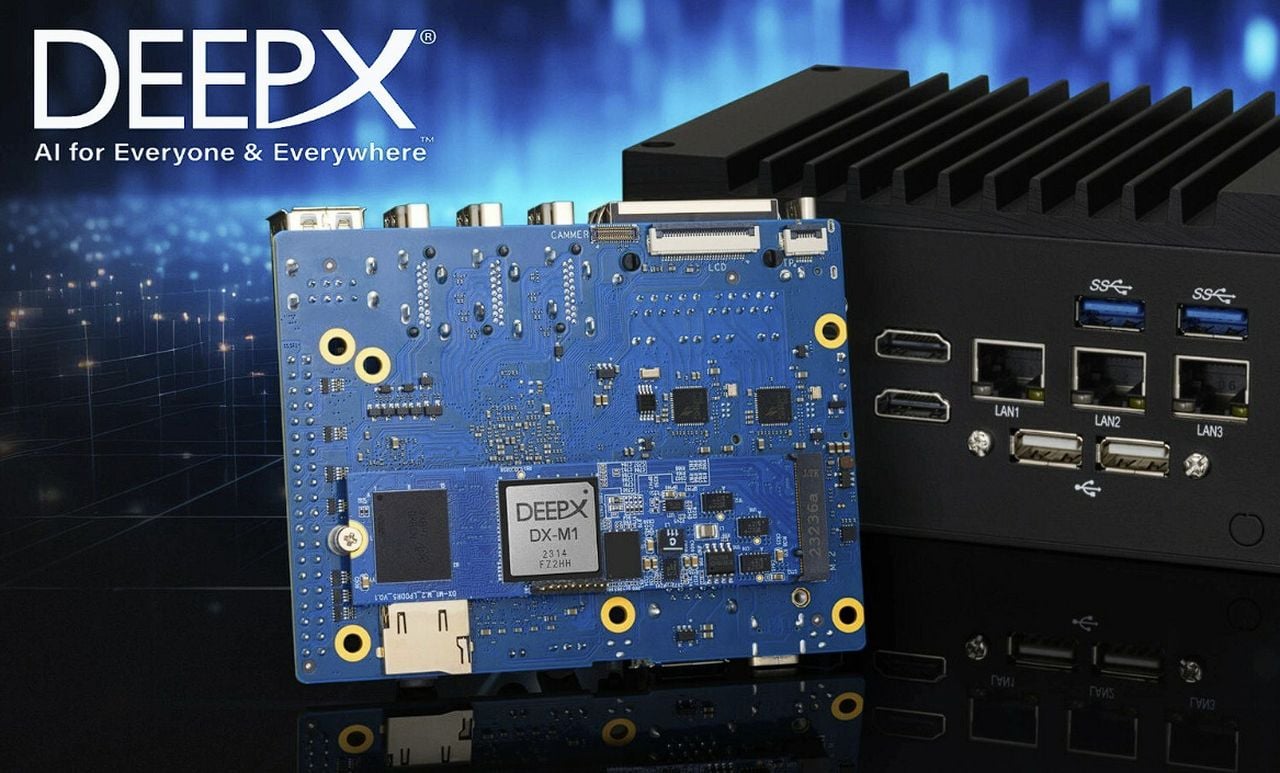 DEEPX DX-M1 chip designed for AI of Things applications