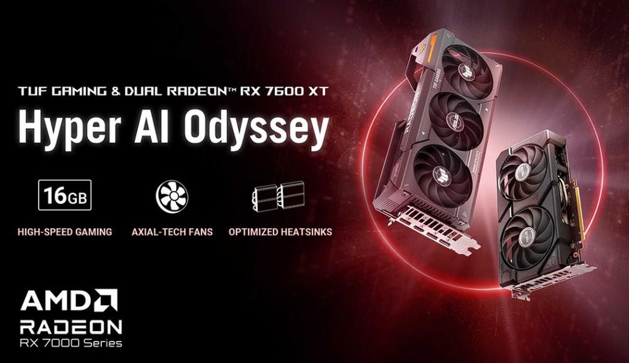 ASUS AMD Radeon RX 7600 XT graphics cards