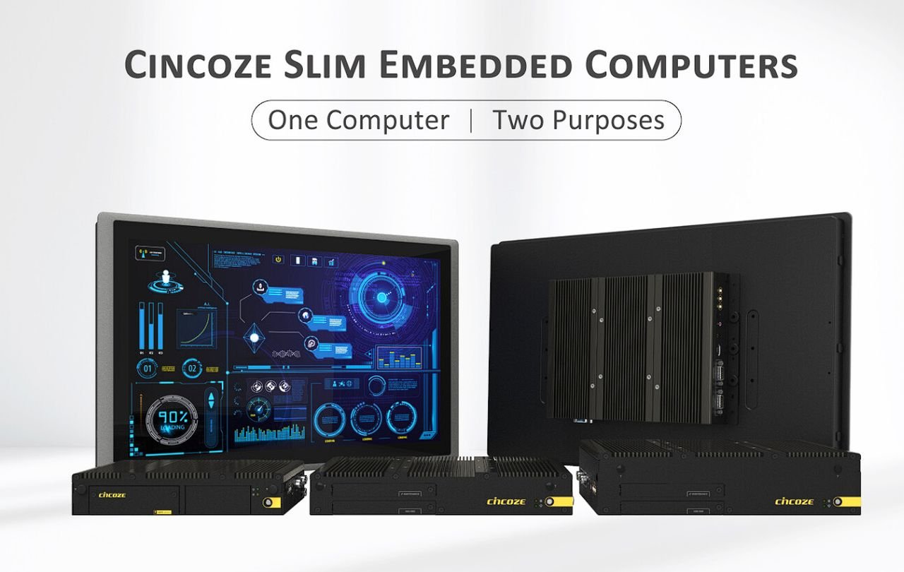 Slim embedded PC systems for space-constrained applications