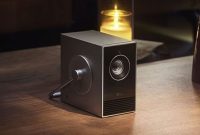 LG CineBeam Qube minimalist design 4K projector