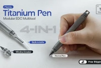 Mantis Pen Titanium 4-in-1 multitool with scalpel