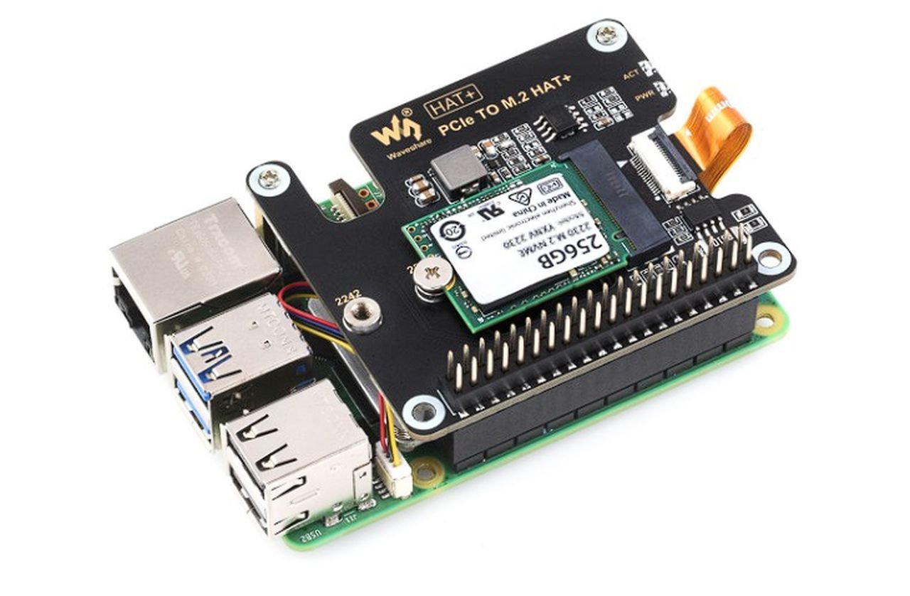 Raspberry Pi 5 M.2 SSD HAT+ PCIe Gen 3 board launches for 