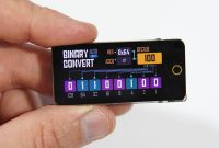 T-Display AMOLED Touch ESP32 board binary converter project