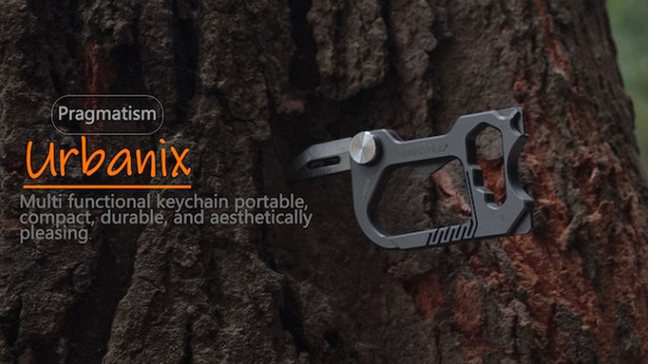 Urbanix Titanium alloy keychain EDC multitool