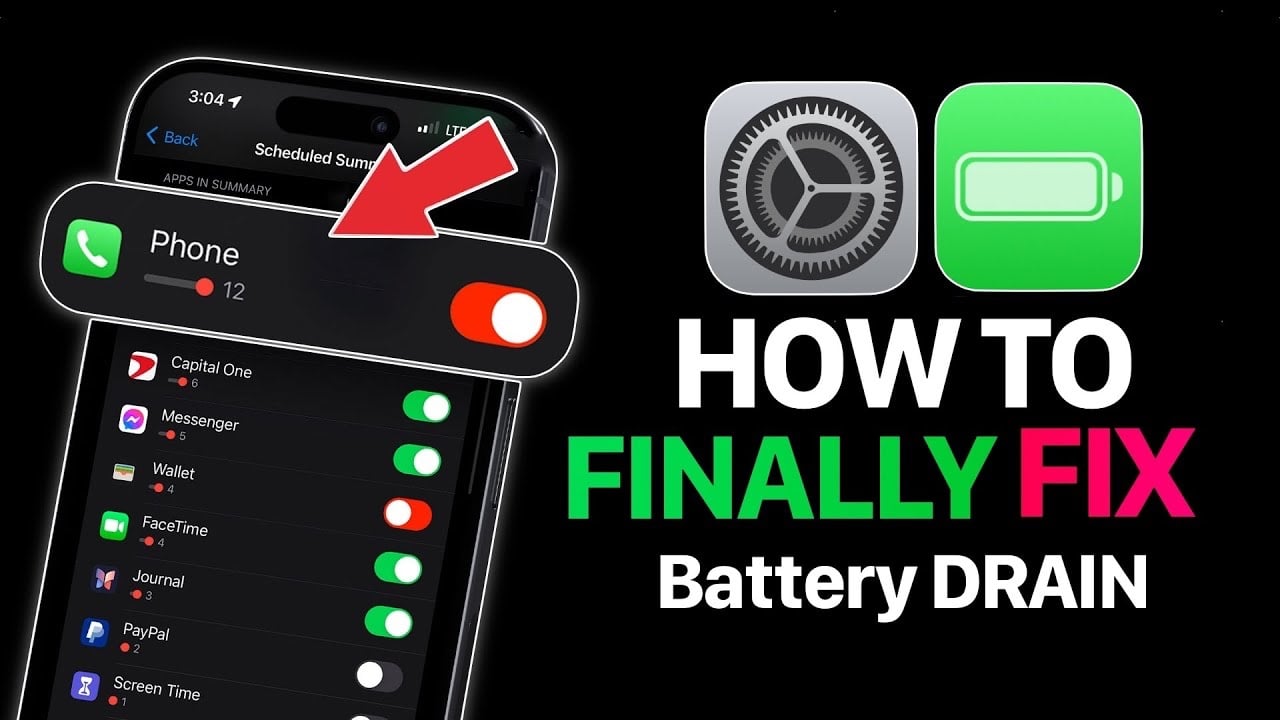 How to Fix Battery Drain on iOS 17.2.1 (Video)