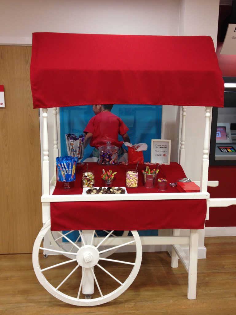 customise the types of candy or snacks on the cart