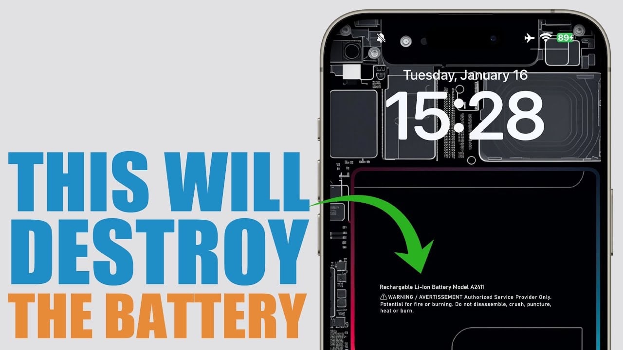 Things that will destroy your iPhone battery life (Video)