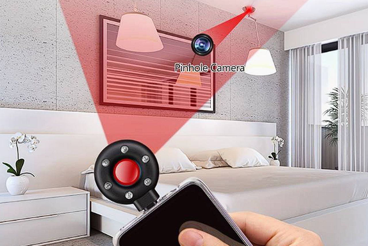 Spy camera detector reveals hidden video cameras instantly