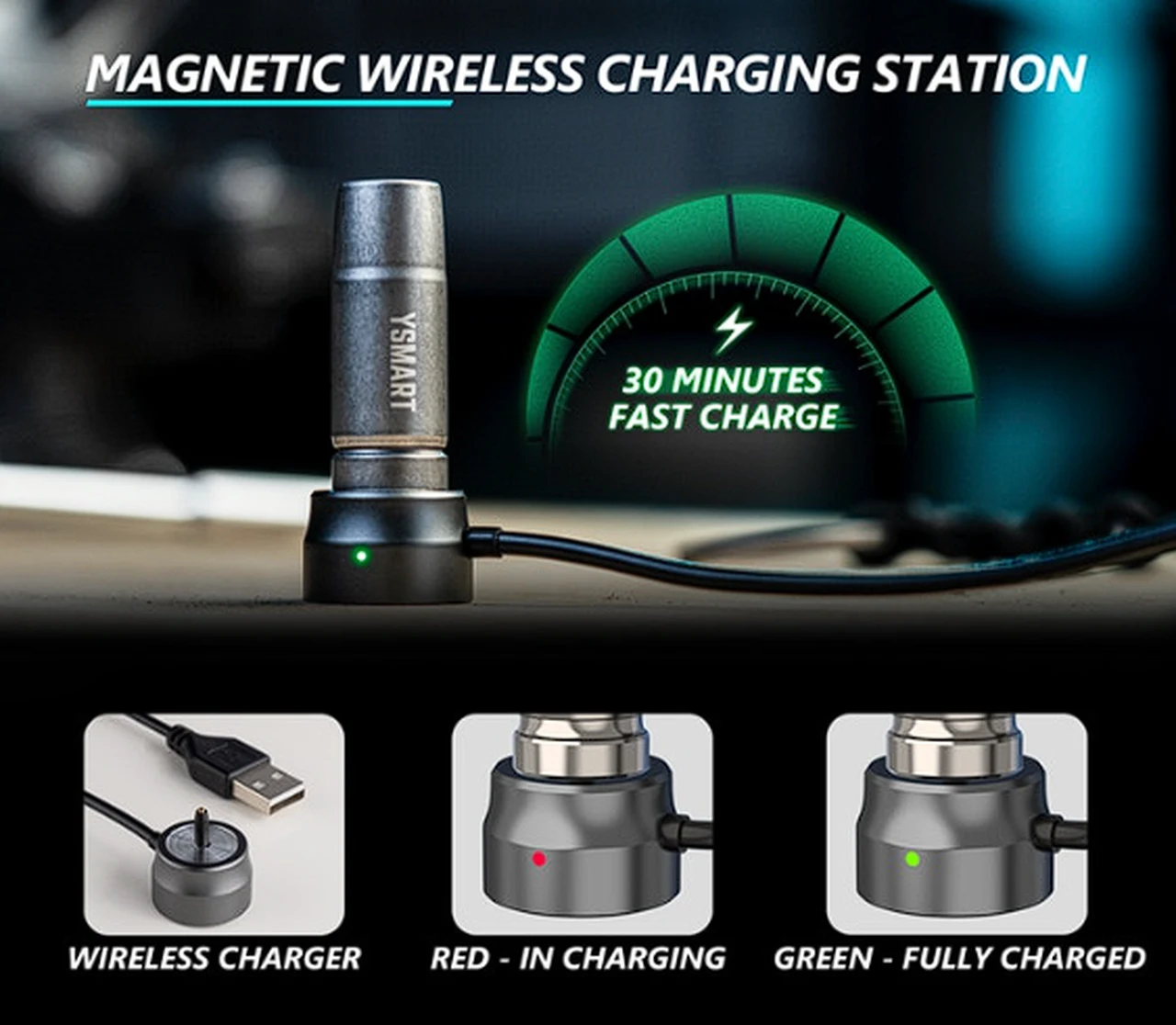 rechargeable EDC keychain charging station