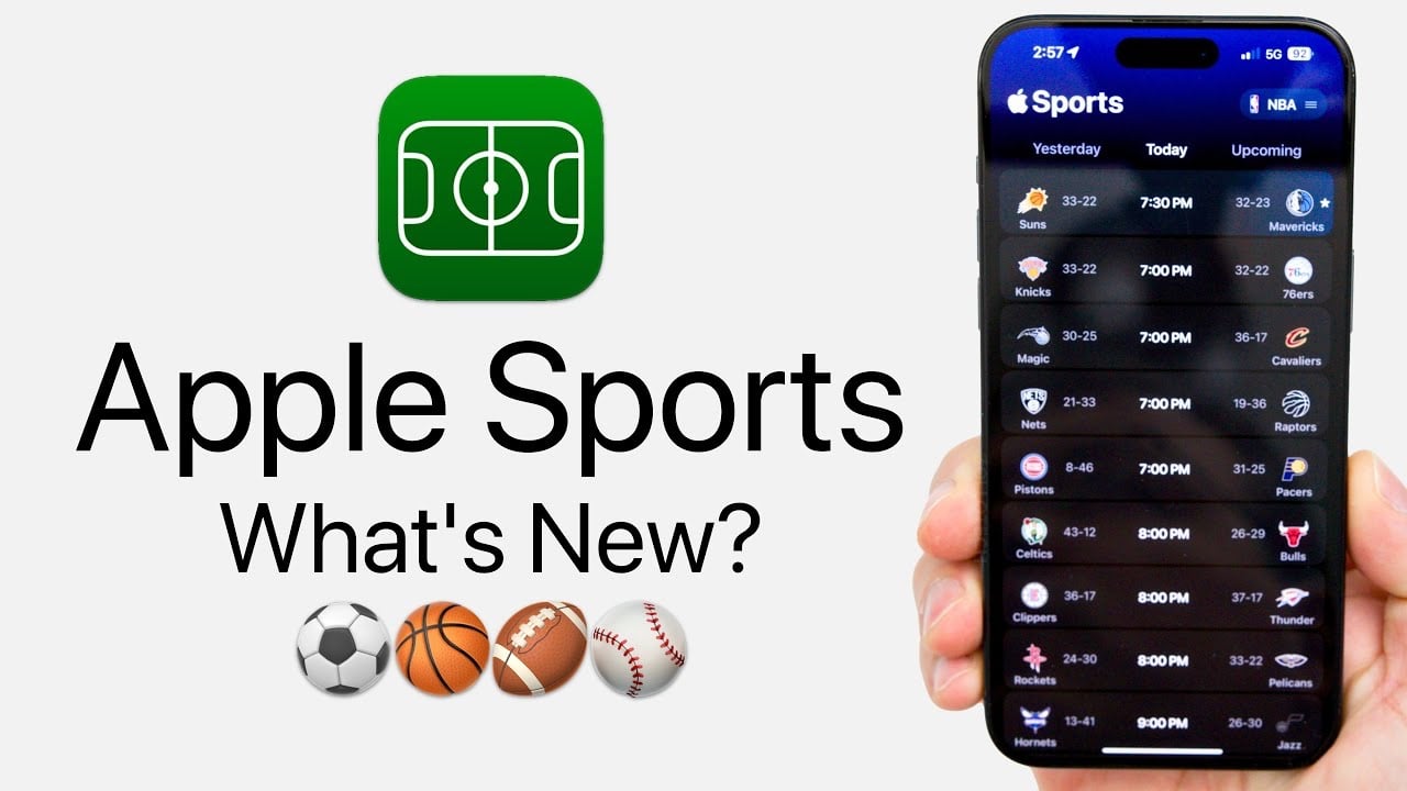 The New Apple Sports App in Action (Video)