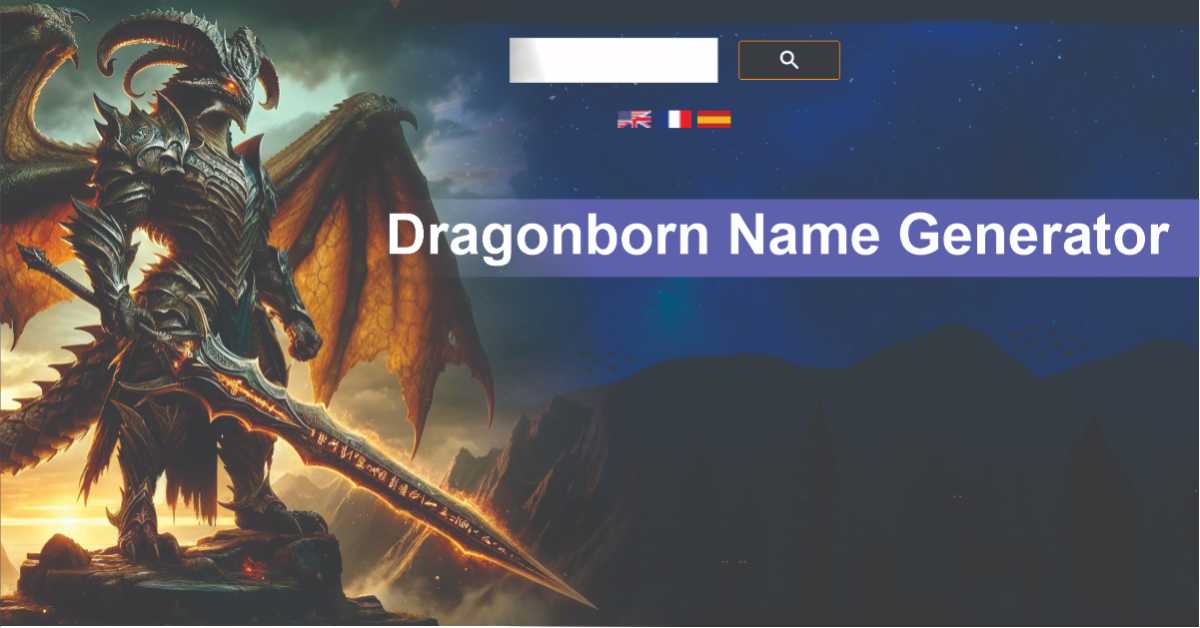 Tool Used For Generating Cool Dragonborn Names