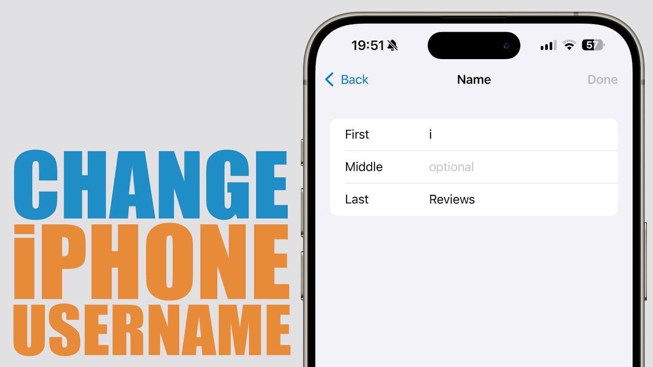 How to Change Your iPhone Username (Video)