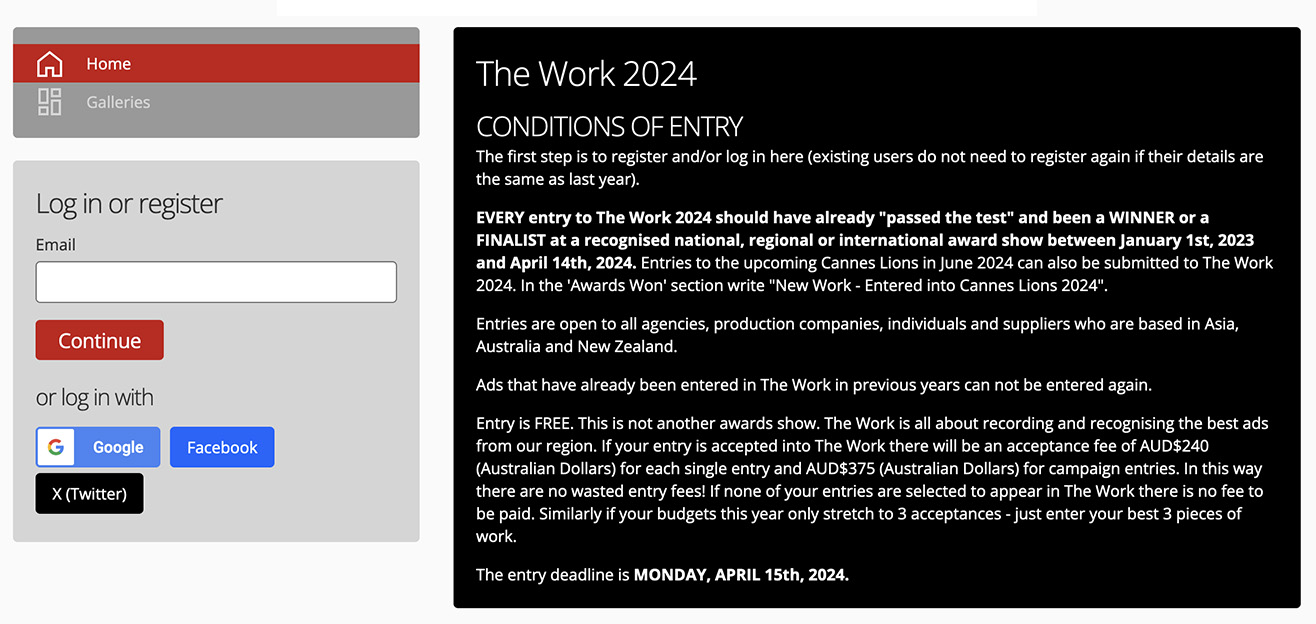 Call for entries to Campaign Brief’s The Work 2024: Free to enter – Deadline April 15th