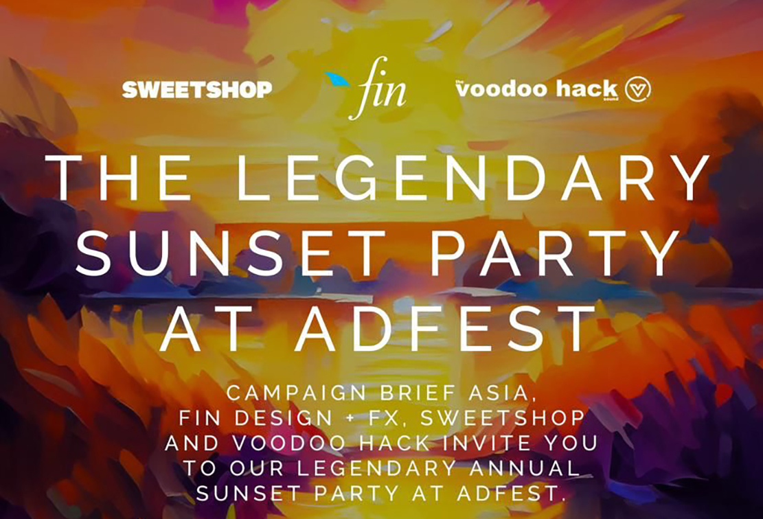 ATTENDING ADFEST IN PATTAYA THIS YEAR? YOU’RE INVITED TO OUR LEGENDARY SUNSET PARTY SPONSORED BY SWEETSHOP, FIN DESIGN + FX AND VOODOO HACK