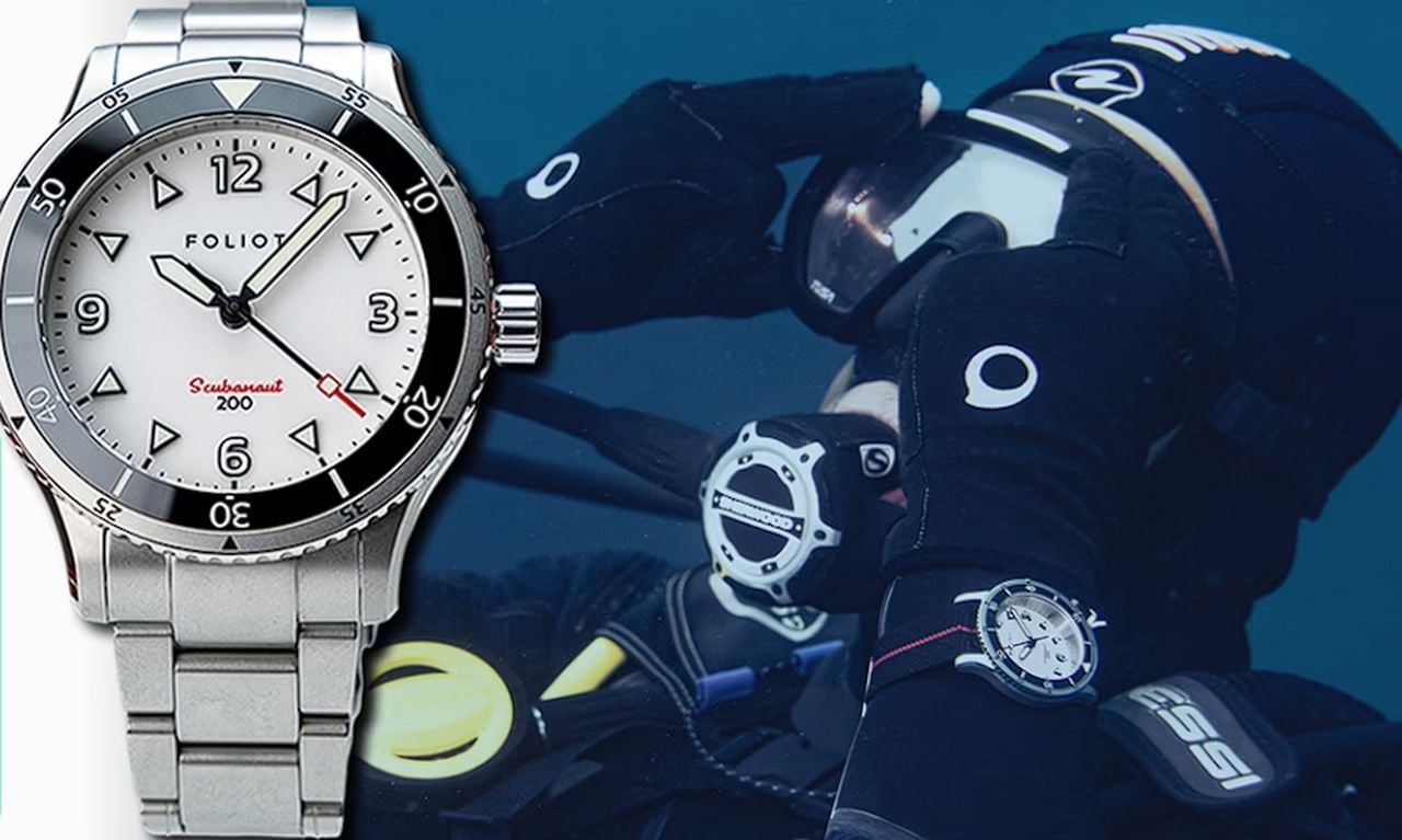 FOLIOT Scubanaut 200m dive watch range on Kickstarter